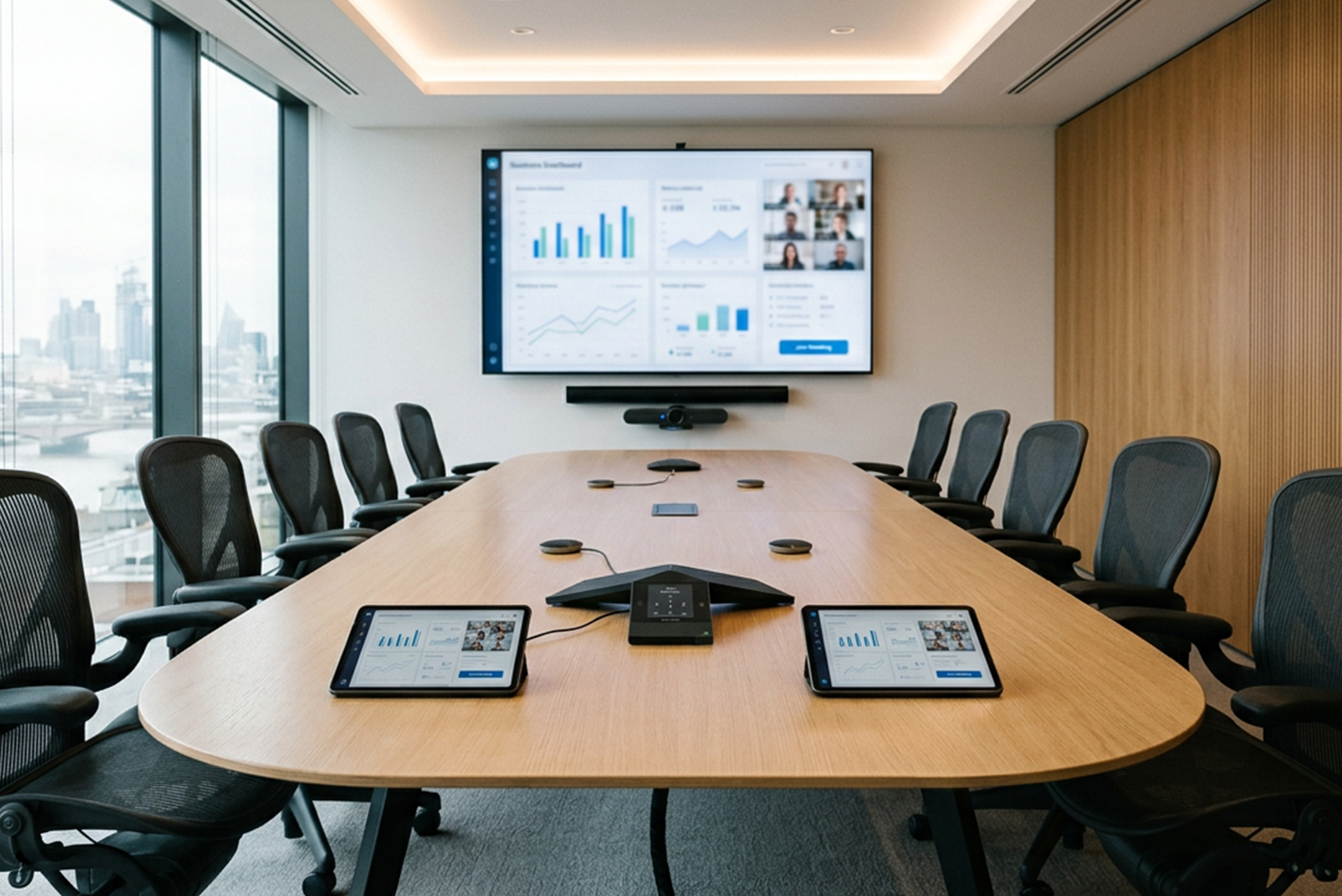 Conference room audiovisual system