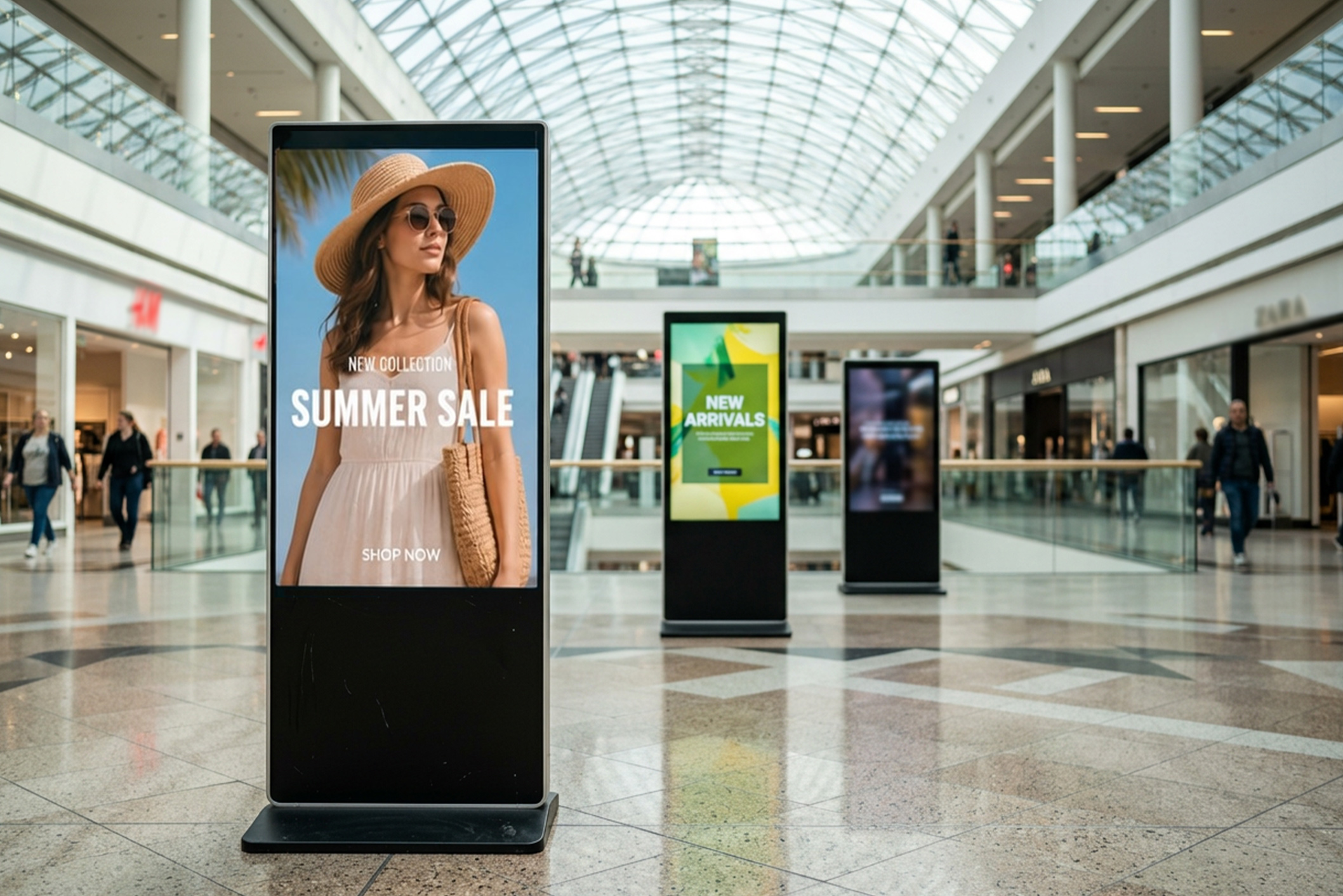 Digital signage display installation