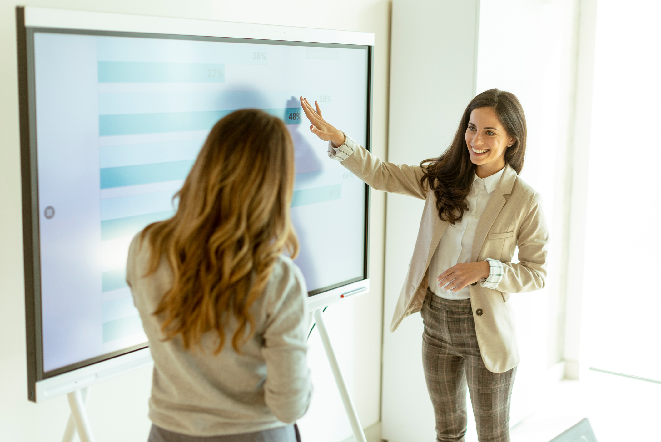 Interactive smart board installation