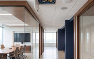 Low voltage cabling above a suspended ceiling