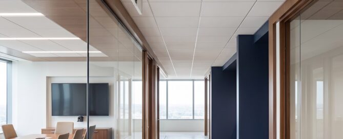 Low voltage cabling above a suspended ceiling